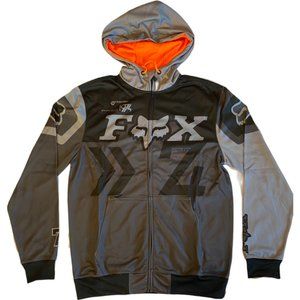 FOX Anthem Zip Front Fleece Hoodie Men's - Charcoal [S]